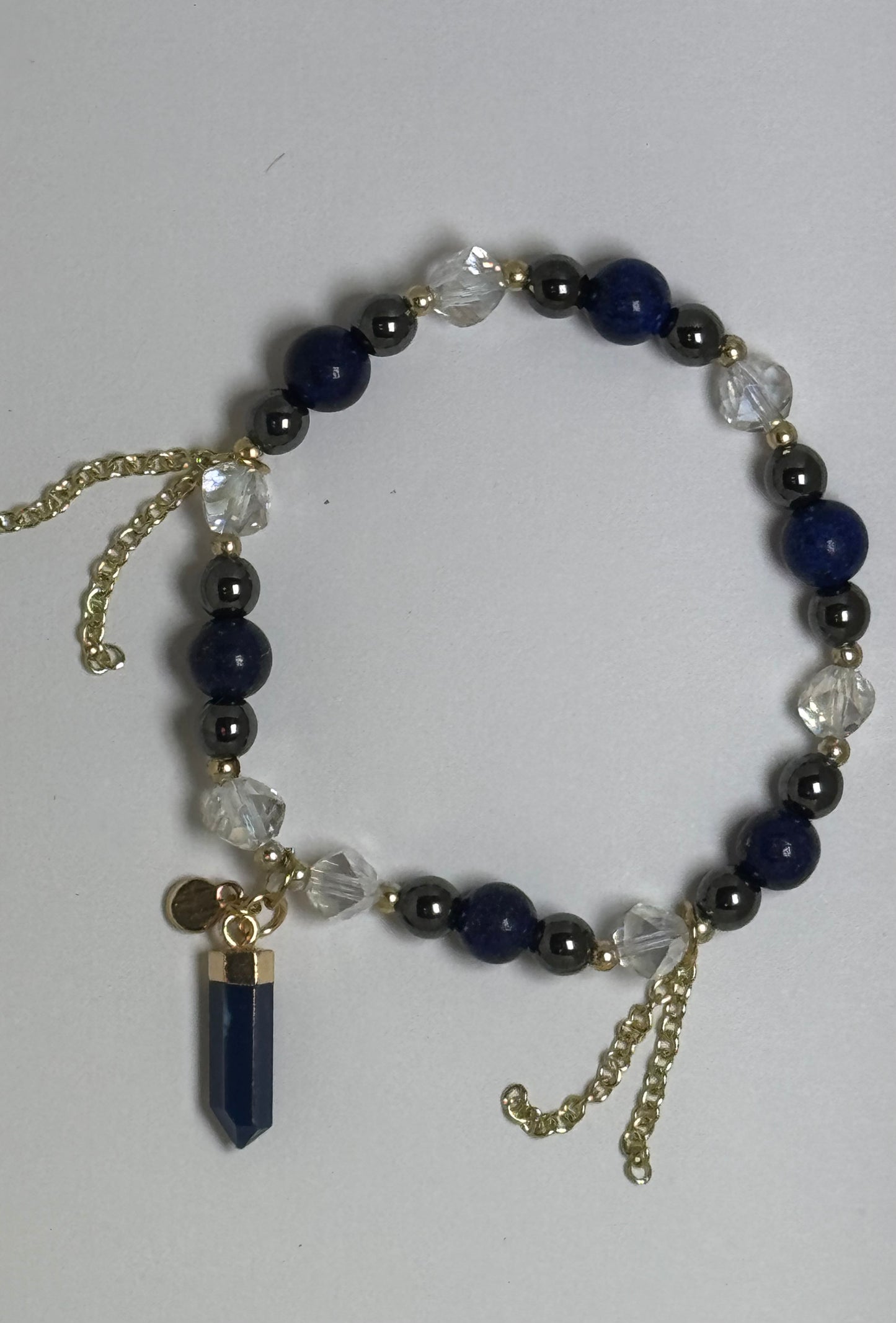 Lapis & Hematite Bracelet