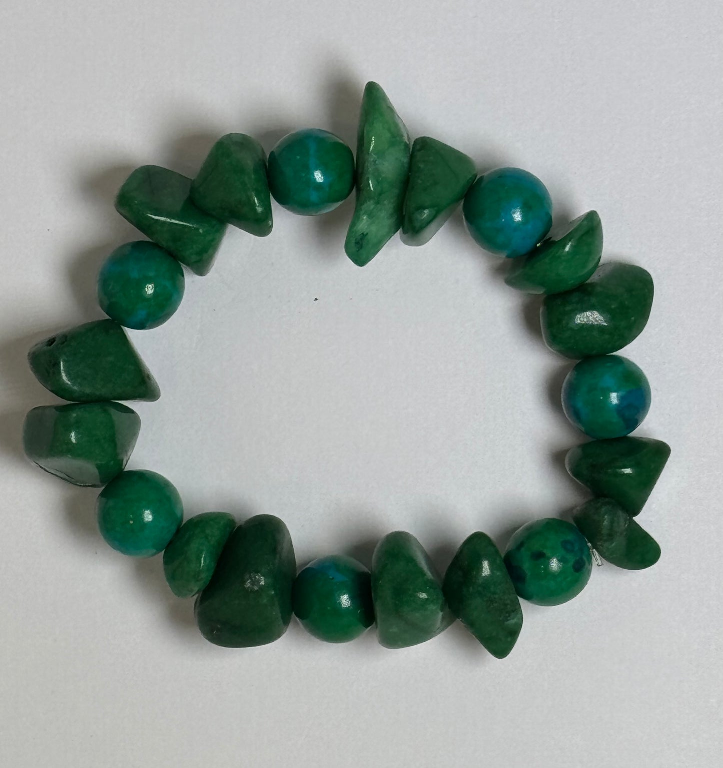 Malachite and Aventurine Bracelet
