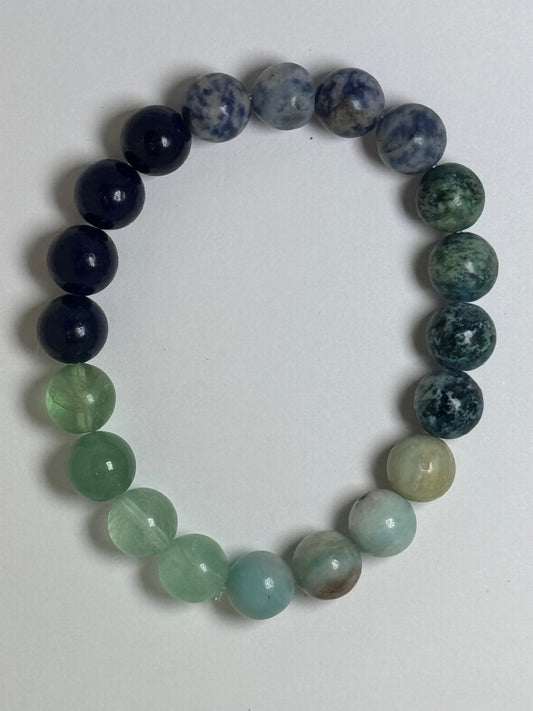 Sodalite, African Turquoise, Calcite & Fluorite