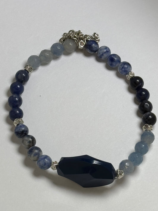 Sodalite & Agate Bracelet